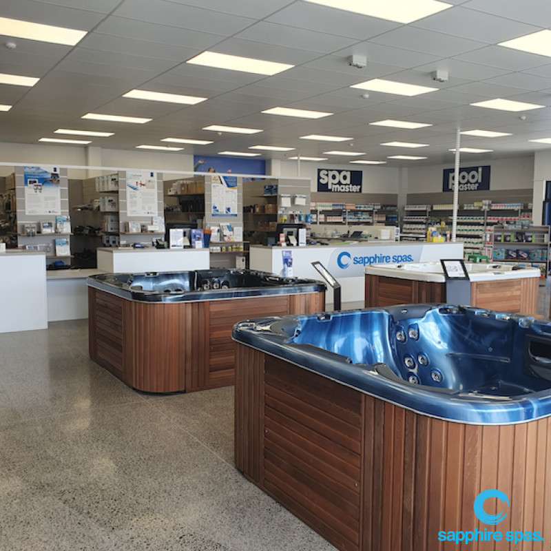 MEET OUR NZ STORES from our family to yours Sapphire Spas NZ