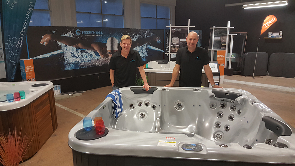 sapphire spas otago retail showroom at spa pools otago