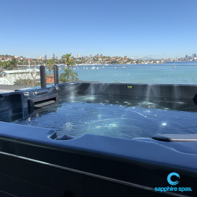 Spa pool with an amazing view thanks to the team @ mySpaSydney