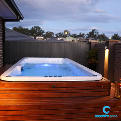 M5Watersedge swim spa installed in deck by Dan & the team @ mySpaSYDNEY