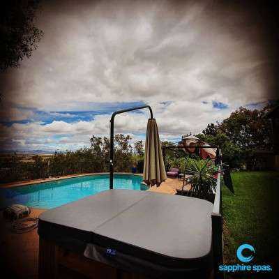 Imagine relaxing in this spa watching the kids in the pool, thanks to the team @ Country Foam & Rubber Tamworth