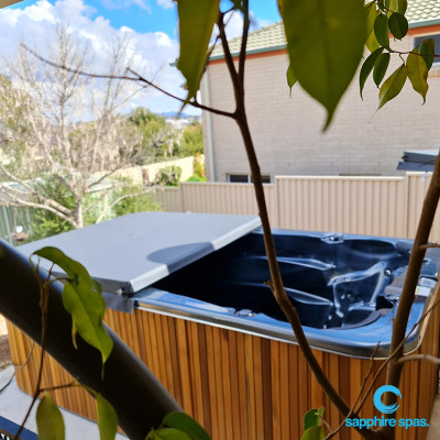 Spa pool positioned with a view thanks to the team @ Country Rubber & Foam Tamworth