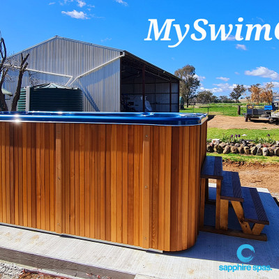 mySwimgym 4.0m swim spa in country Tamworth thanks to the team @ Country Rubber & Foam
