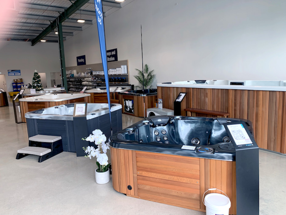 Sapphire Spas Tauranga Retail Showroom at Paramount Pools & Spas