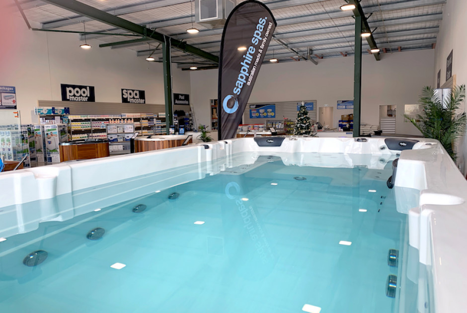 Sapphire Spas Tauranga Retail Showroom at Paramount Pools & Spas