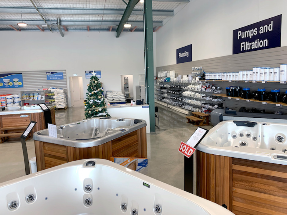 Sapphire Spas Tauranga Retail Showroom at Paramount Pools & Spas