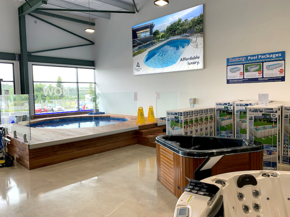 Sapphire Spas Tauranga Retail Showroom at Paramount Pools & Spas