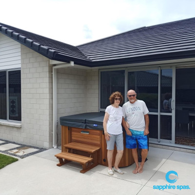 Spa pool ready to enjoy, thanks to the team @ Paramount Pools NZ