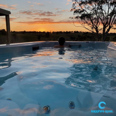 WORTH THE WAIT! mySwimgym swim spa just installed in this happy customer's home in NSW thanks to the team @ Sapphire Spas