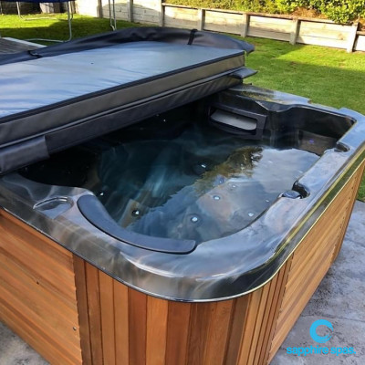 ACRYLIC espresso CABINET cedar