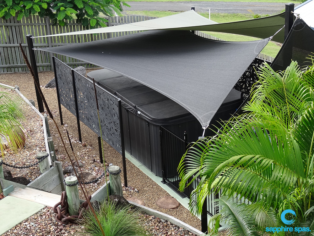 SUN PROTECTION shade ideas for you & your spa Sapphire Spas NZ