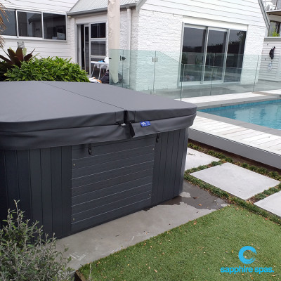CABINET grey duratek HARDCOVER slate grey : myDelight spa pool